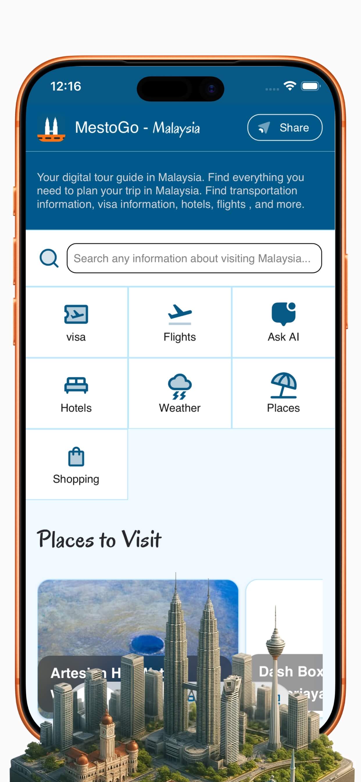 MestoGo App Dashboard